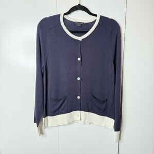 Pendelton - Blue and white Cardigan - Medium